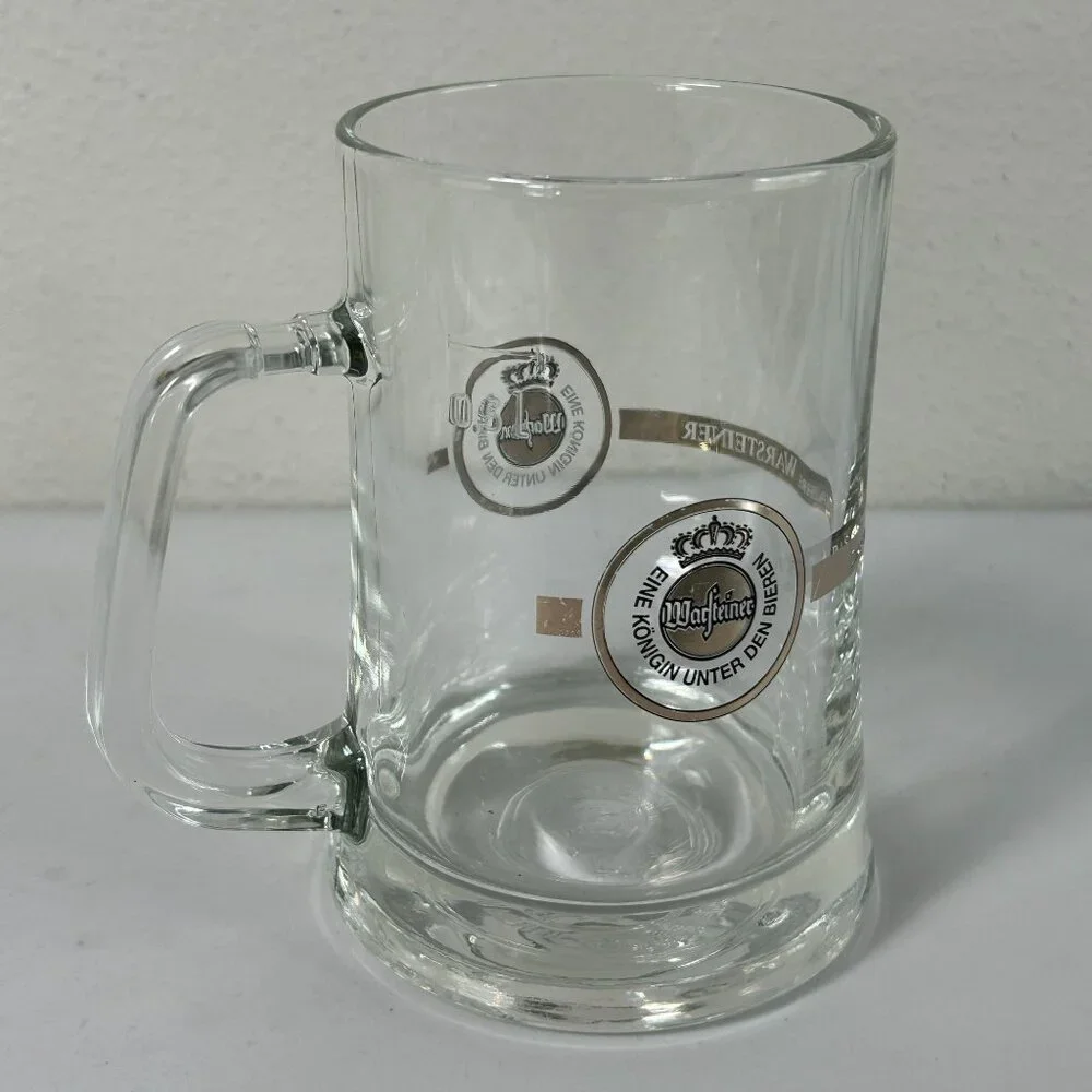 Warsteiner‎ .5 L Beer Glass Stein Mug Germany Handle Barware Collectible